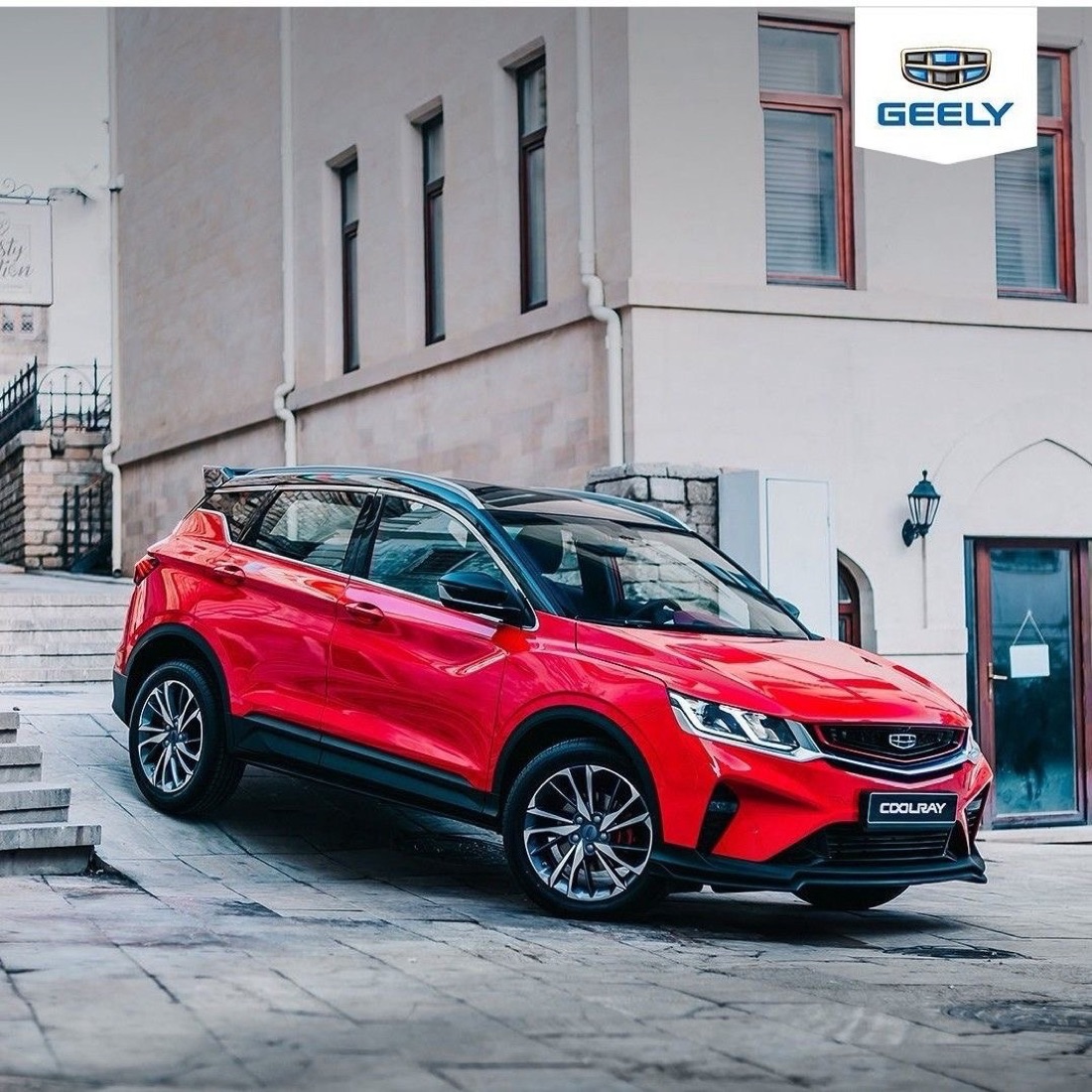 Красный Geely Coolray — обслуживаем все модели Geely и Belgee в Минске