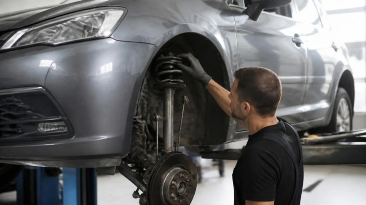 Ремонт подвески Peugeot 308 на подъёмнике