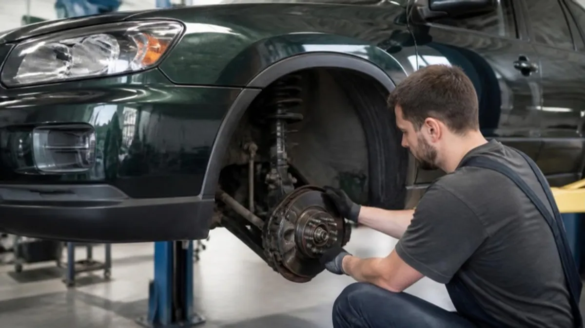 Ремонт подвески Subaru Forester на подъёмнике